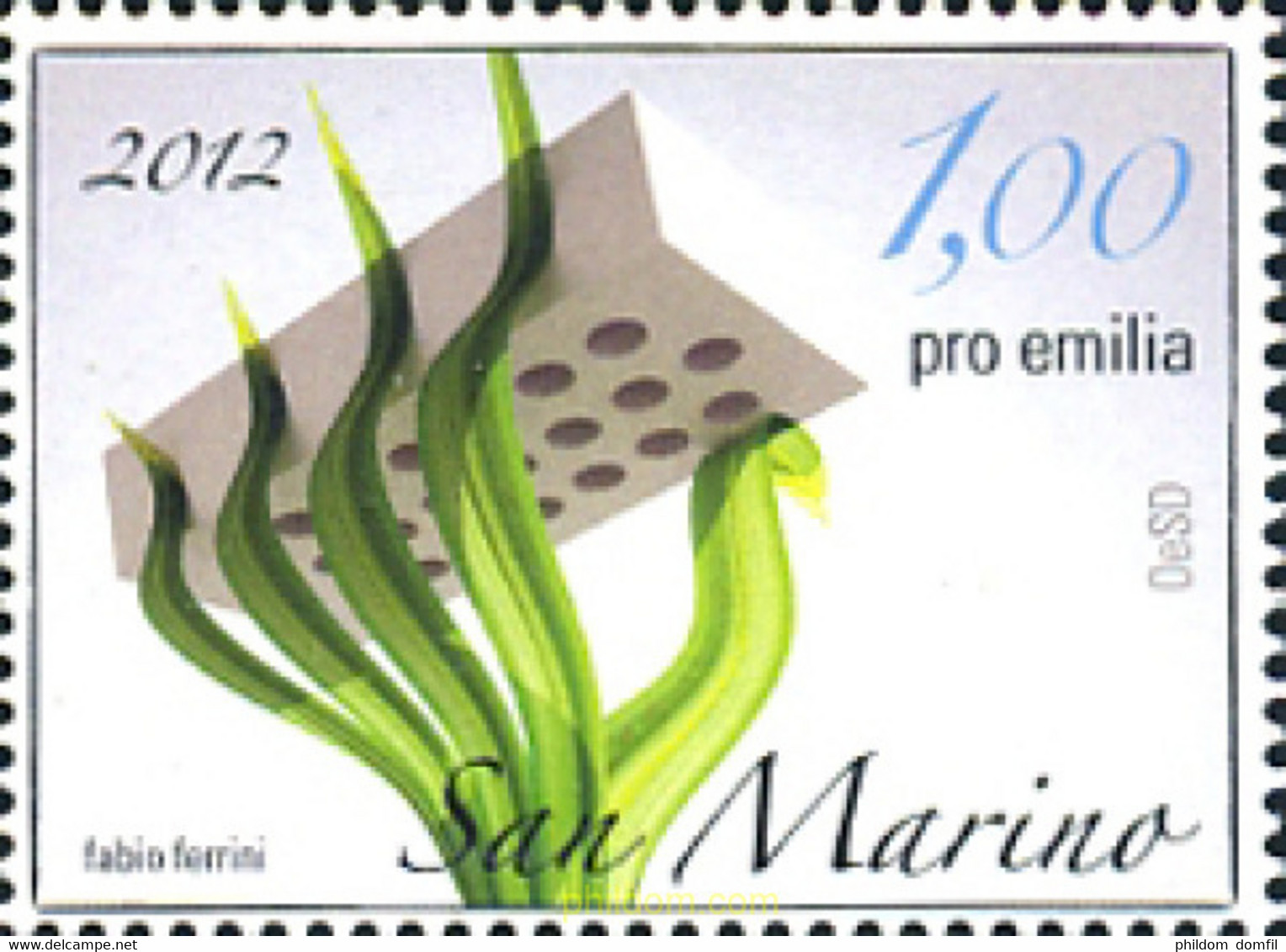 289856 MNH SAN MARINO 2012 AYUDA ALAS VICTIMAS DEL SEISMO DE MAYO 2012 - Usados