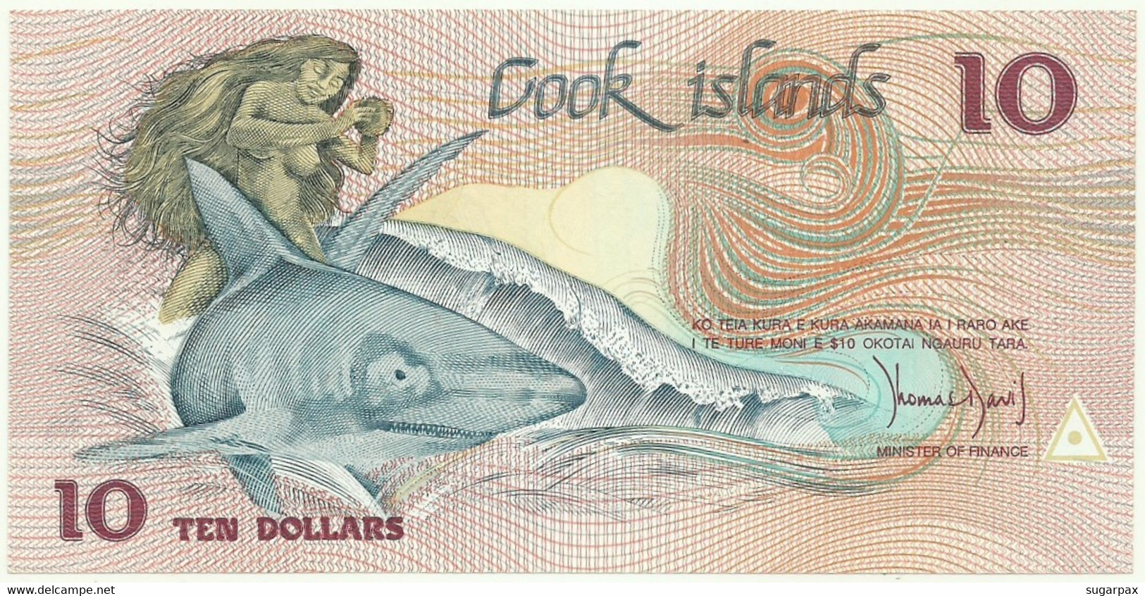 Cook Islands - 10 Dollars - ND ( 1987 ) - Pick 4 - Unc. - Serie BAT - Islas Cook