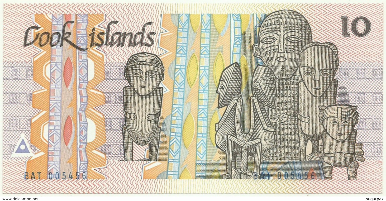 Cook Islands - 10 Dollars - ND ( 1987 ) - Pick 4 - Unc. - Serie BAT - Islas Cook