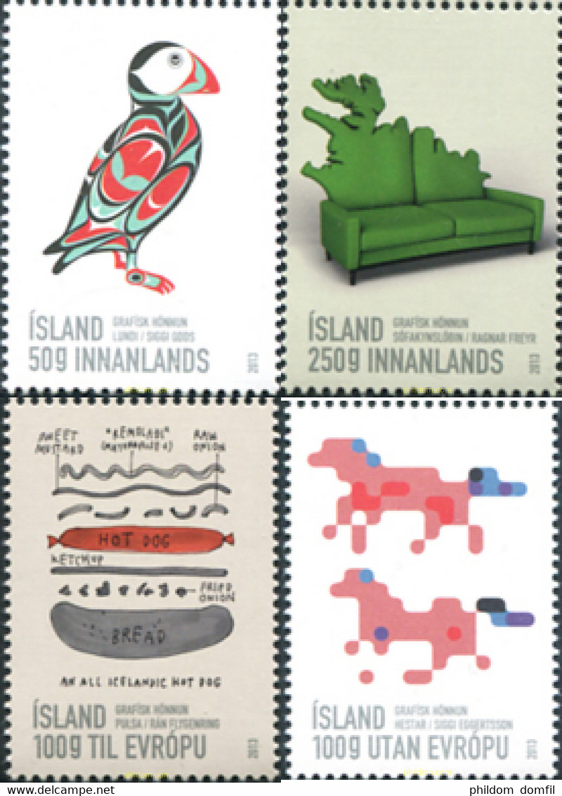 294876 MNH ISLANDIA 2013 DISEÑO GRAFICO - Collections, Lots & Series