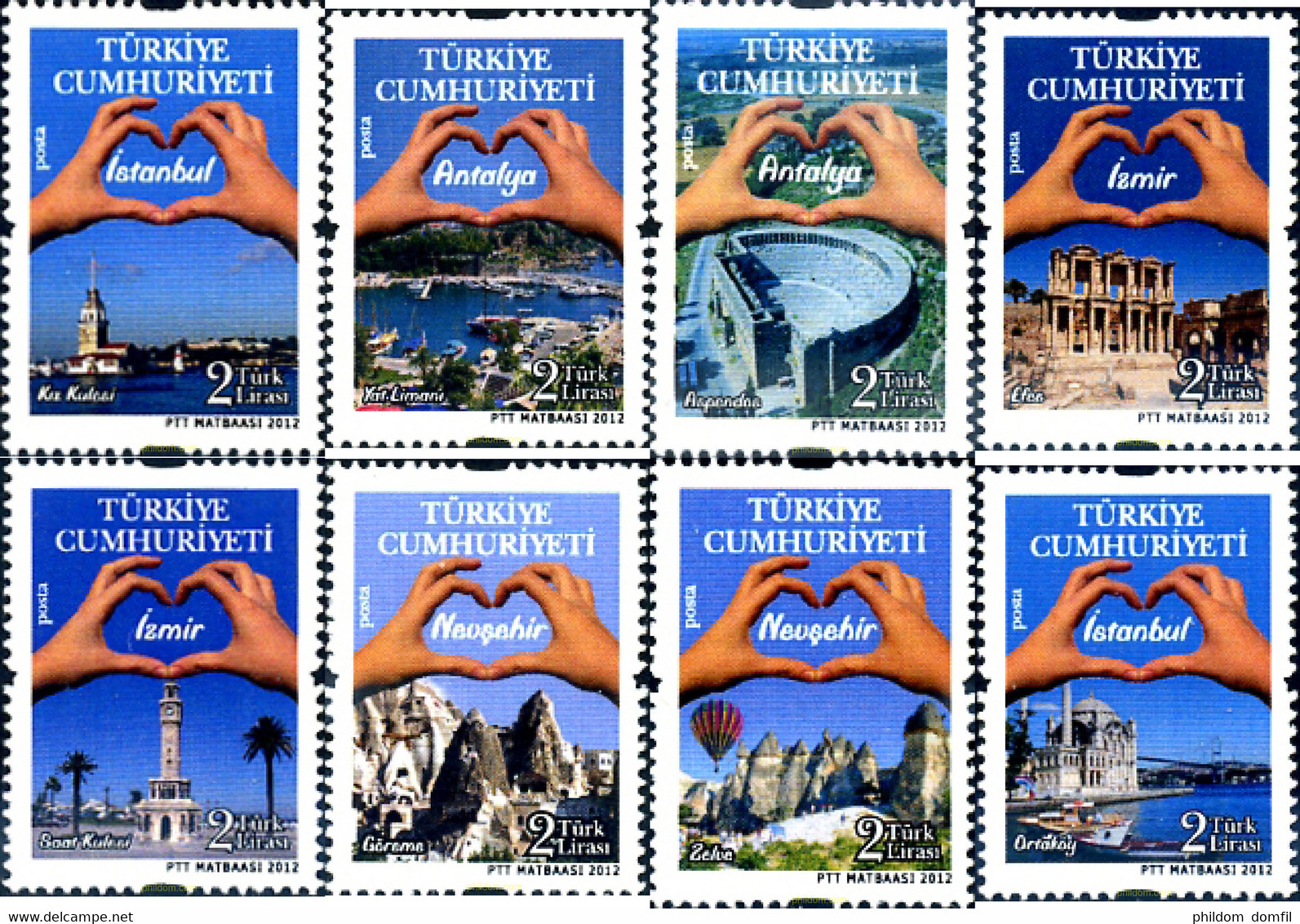 296307 MNH TURQUIA 2012 TURISMO - Collections, Lots & Series