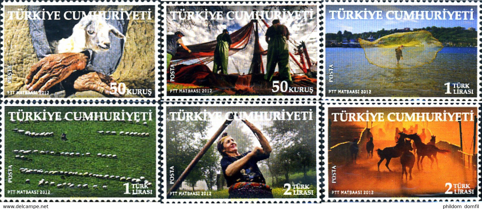 298443 MNH TURQUIA 2012 AGRICULTURA - Colecciones & Series