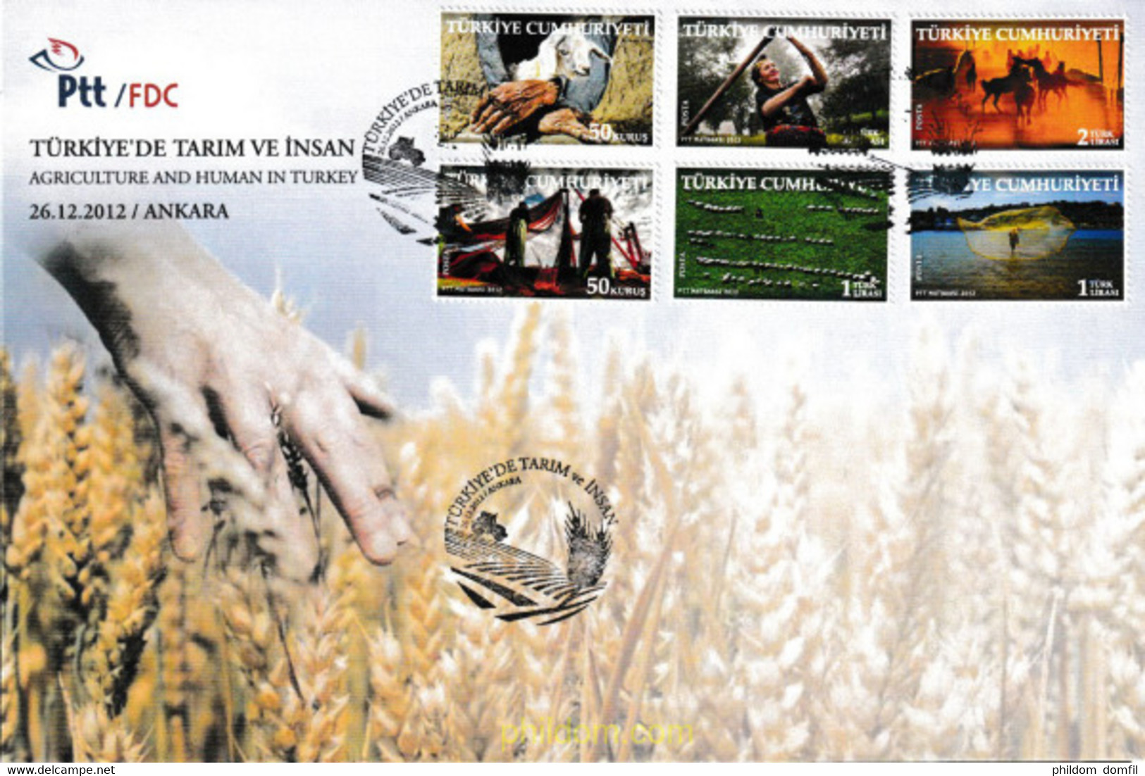 502939 MNH TURQUIA 2012 AGRICULTURA - Lots & Serien