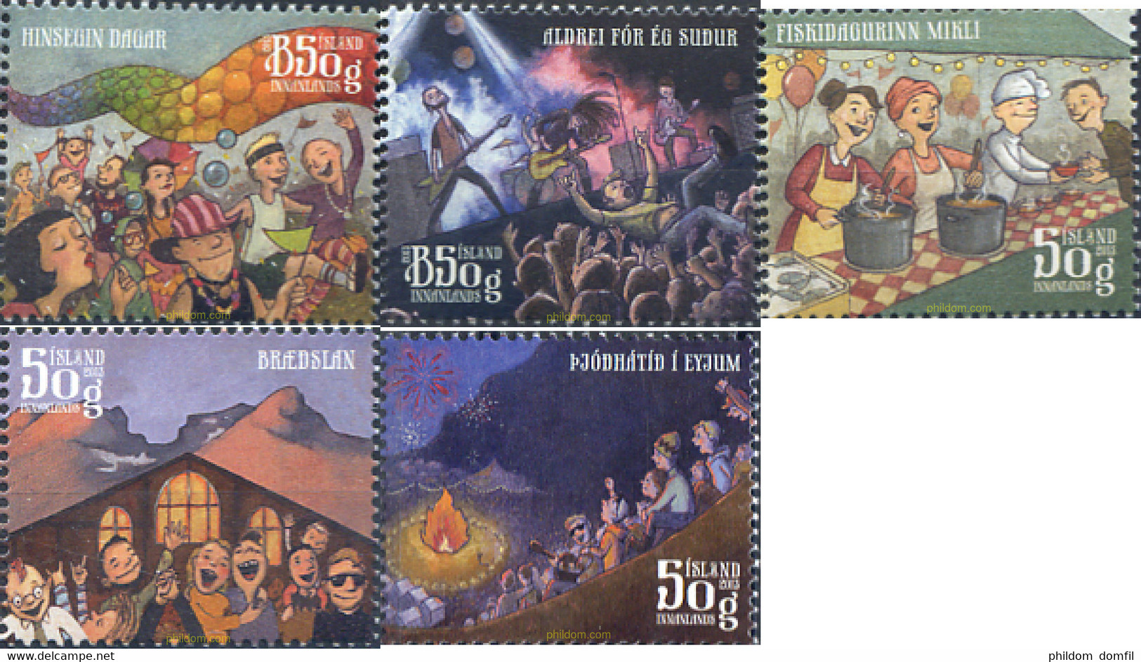 299207 MNH ISLANDIA 2013 FESTIVALES - Collections, Lots & Séries