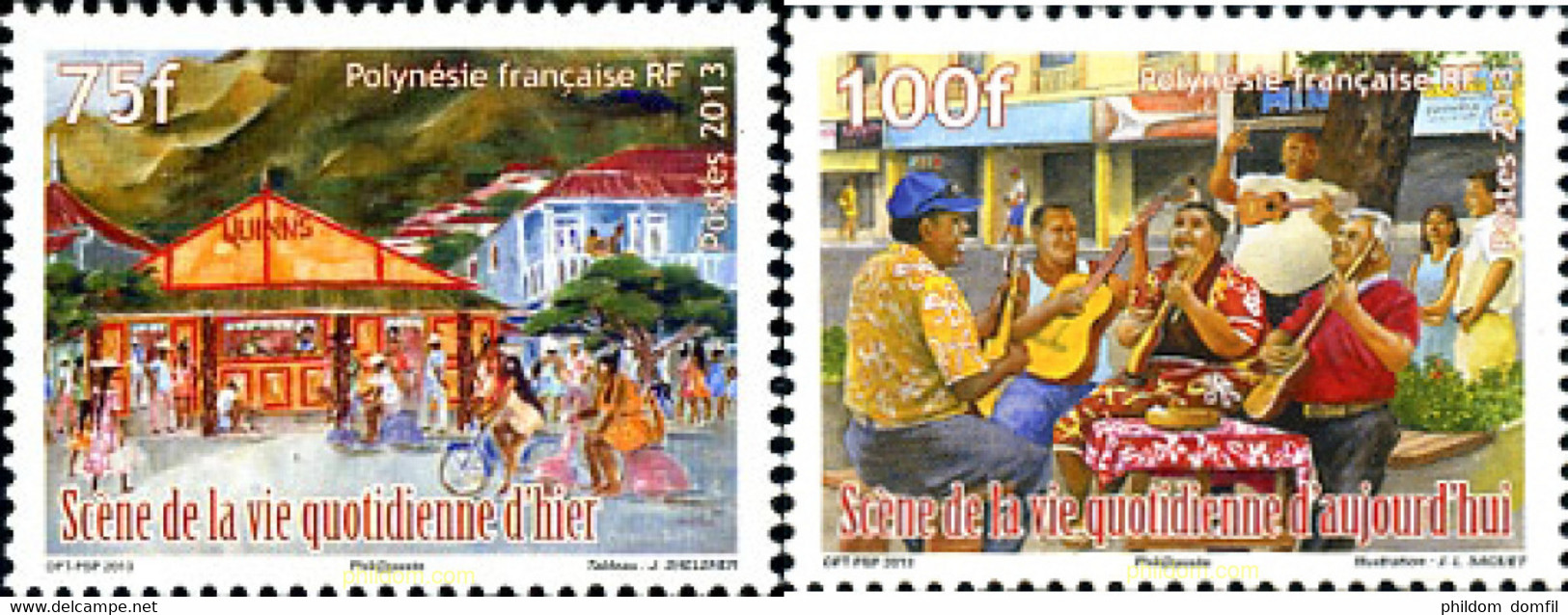 301295 MNH POLINESIA FRANCESA 2013 ESCENAS COTIDIANAS - Used Stamps