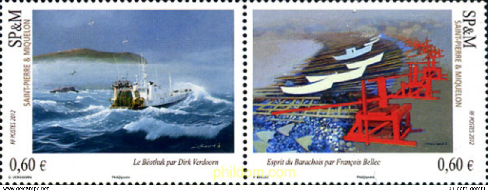 301670 MNH SAN PEDRO Y MIQUELON 2012 - Oblitérés