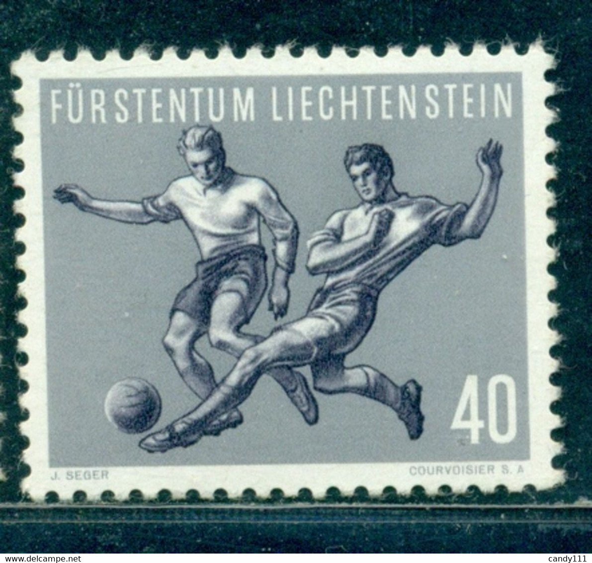 Liechtenstein 1954 Football,soccer,World Cup,play Scene,Mi. 325,MNH - 1954 – Switzerland