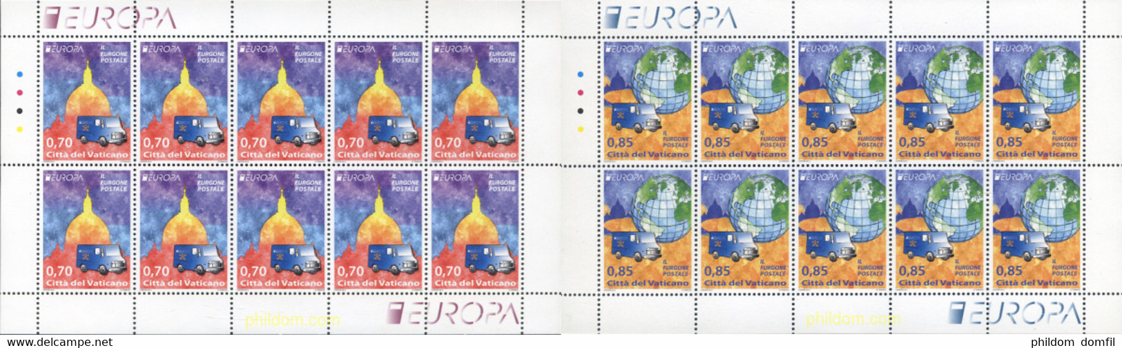 304129 MNH VATICANO 2013 EUROPA CEPT 2013 - VEHICULOS POSTALES - Usados