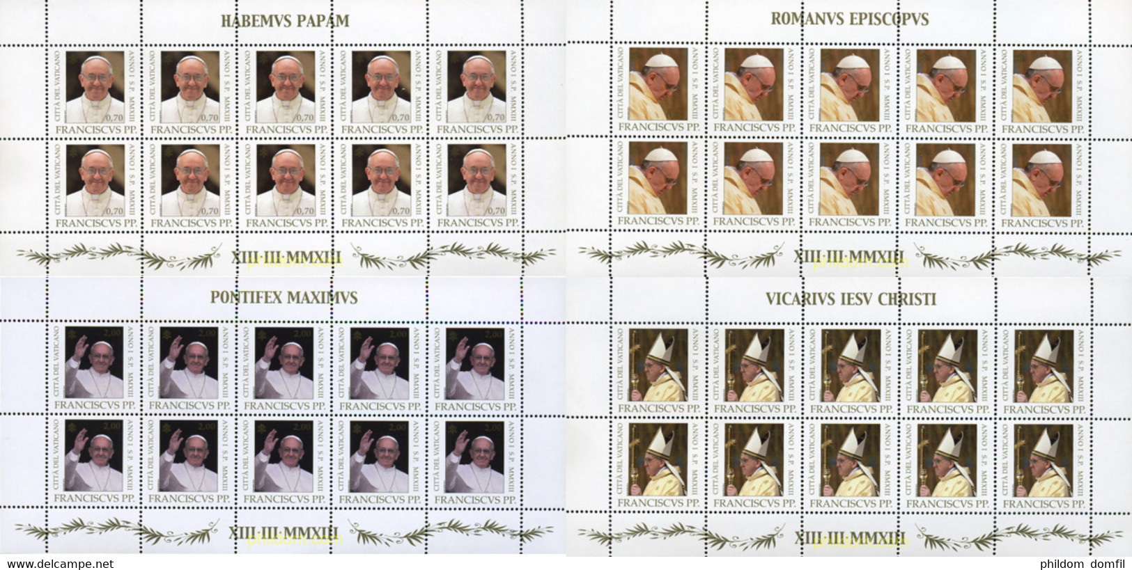 304123 MNH VATICANO 2013 PAPA FRANCISCO I - Used Stamps