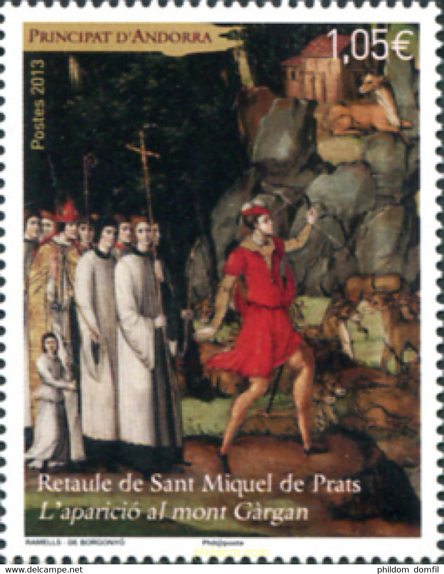 304980 MNH ANDORRA. Admón Francesa 2013 RETABLO DE SANT MIQUEL DE PRATS - Sammlungen