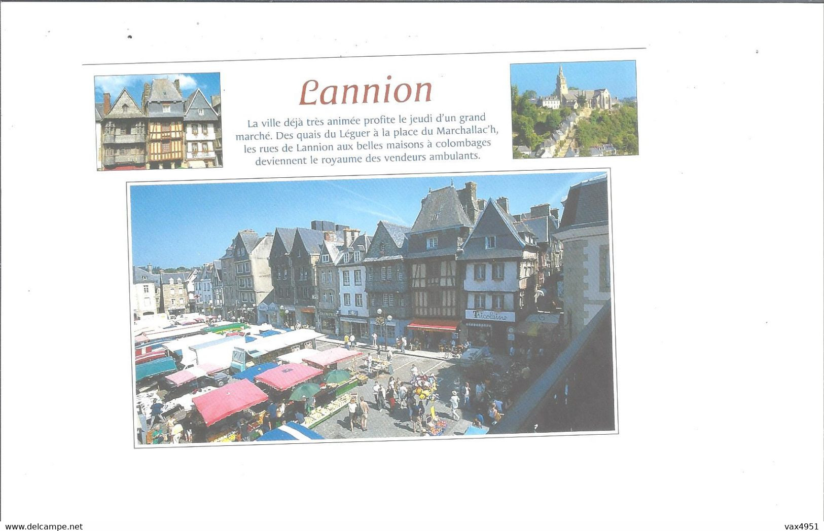 LANNION   MULTIVUES L EGLISE DE BRELEVENEZ  ET LA PLACE DU CENTRE     *****   A  SAISIR  **** - Lannion