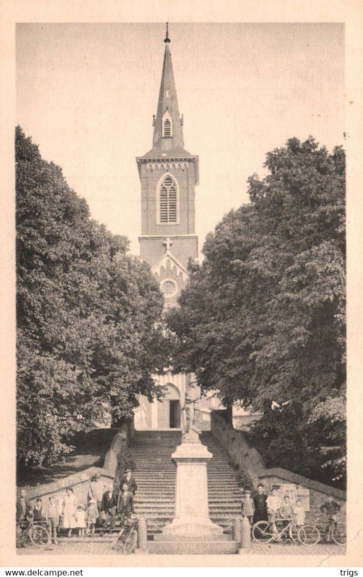 Hozémont - Église Et Monument Des Combattants - Grace-Hollogne