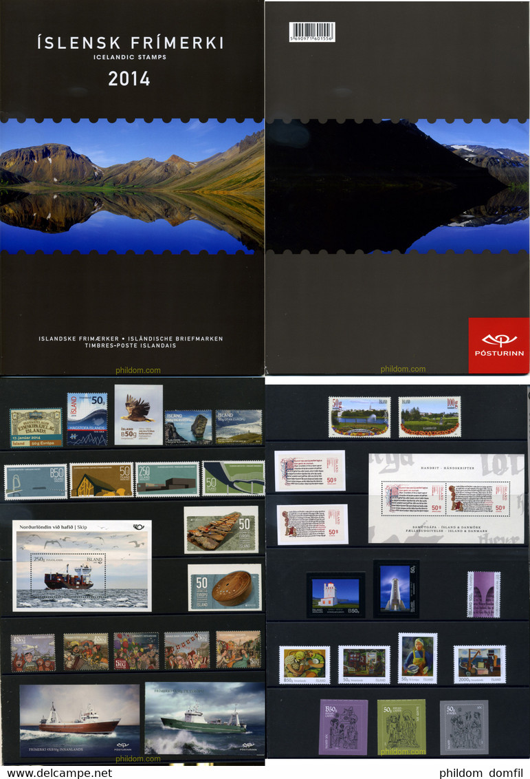 347889 MNH ISLANDIA 2014 EIMSKIPAFIEL - Collections, Lots & Séries