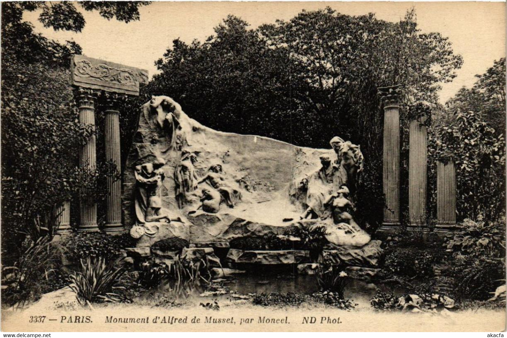 CPA PARIS 8e Monument D'Alfred De Musset. Par Moncel (534734) - Statues