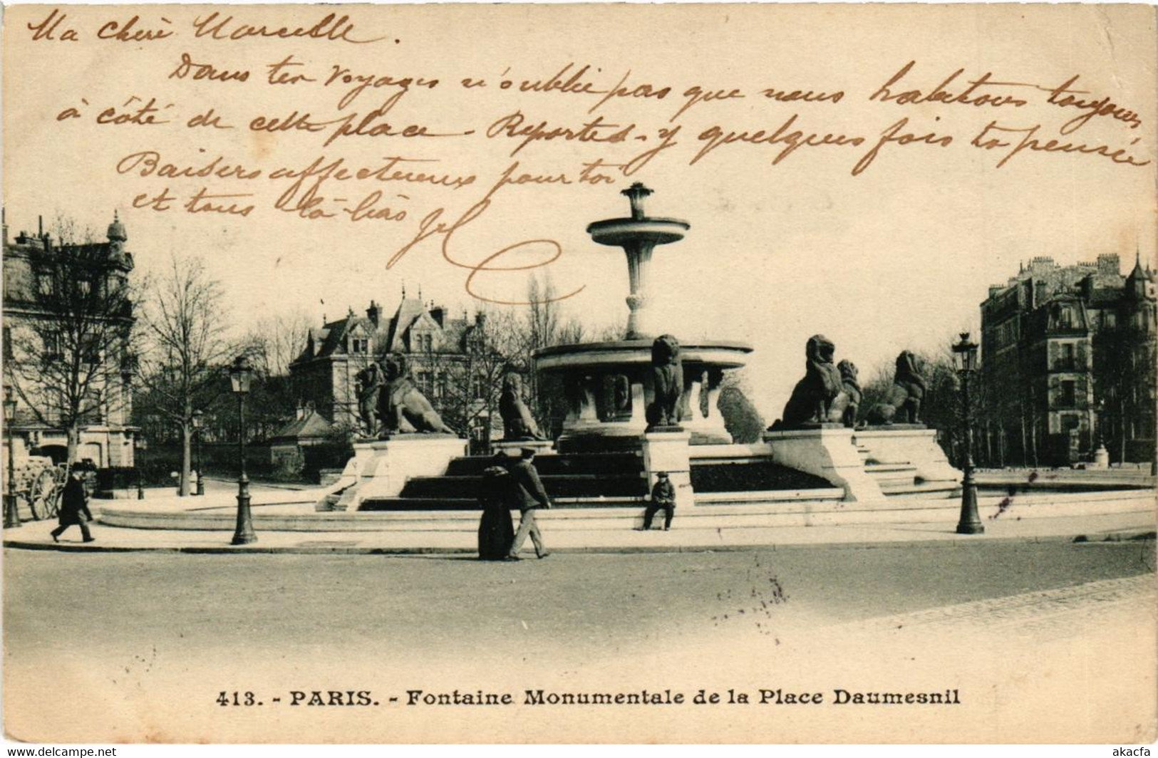 CPA PARIS 12e Fontaine Monumentale De La Place Daumesnil (539173) - Statues