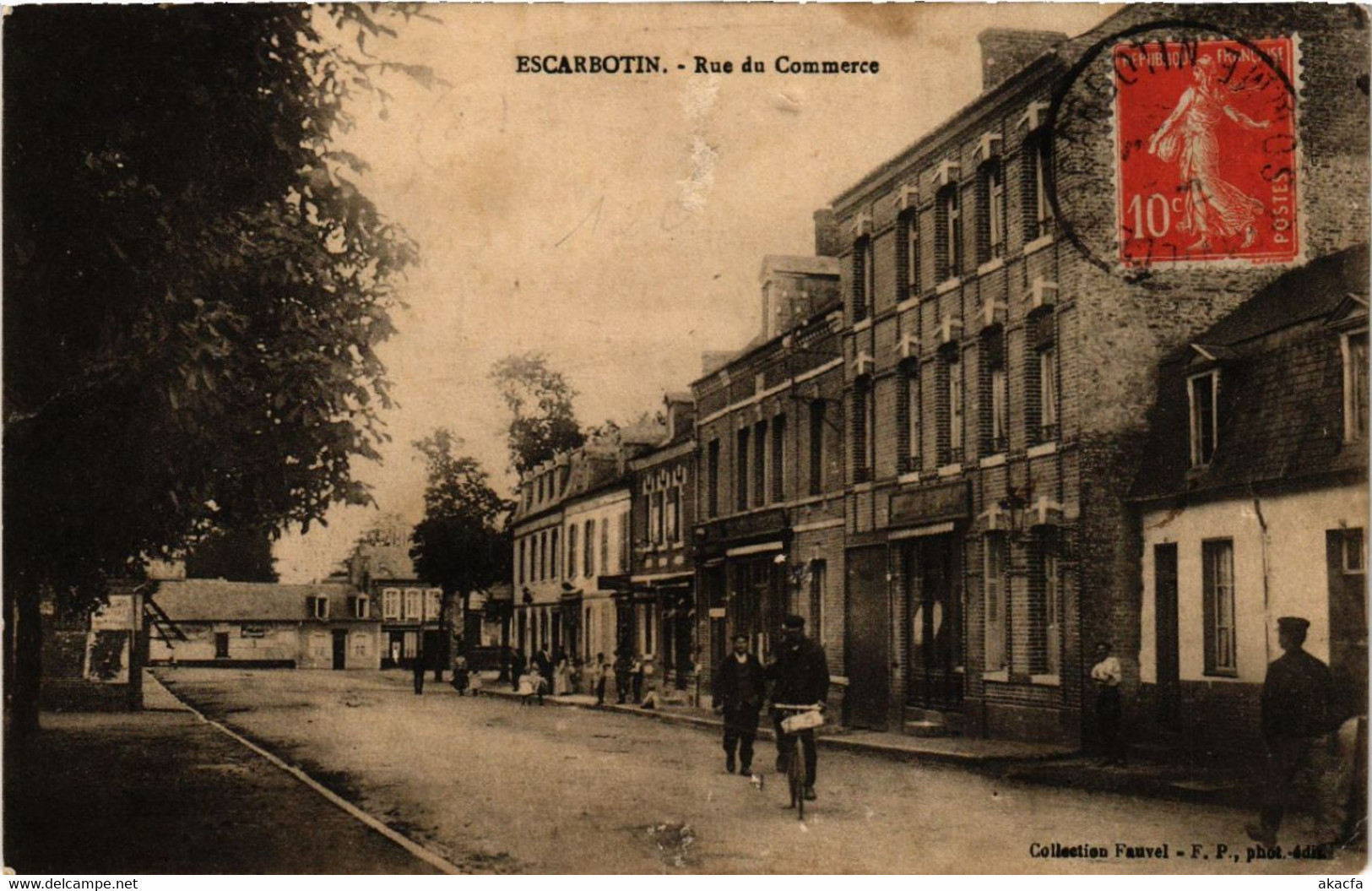 CPA ESCARBOTIN - Rue Du Commerce (515278) - Friville Escarbotin