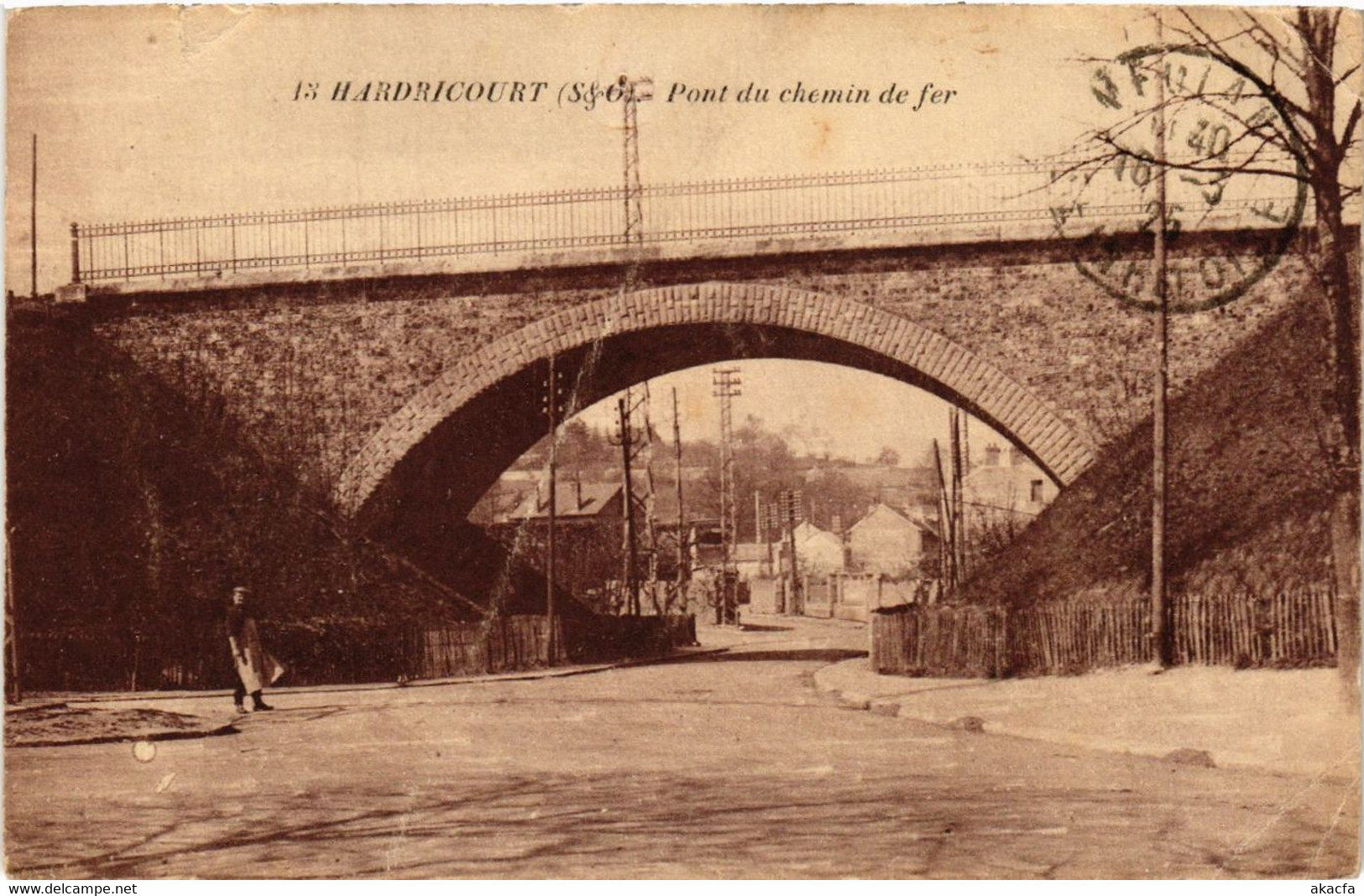 CPA HARDRICOURT - Pont Du Chemin De Fer (453076) - Hardricourt