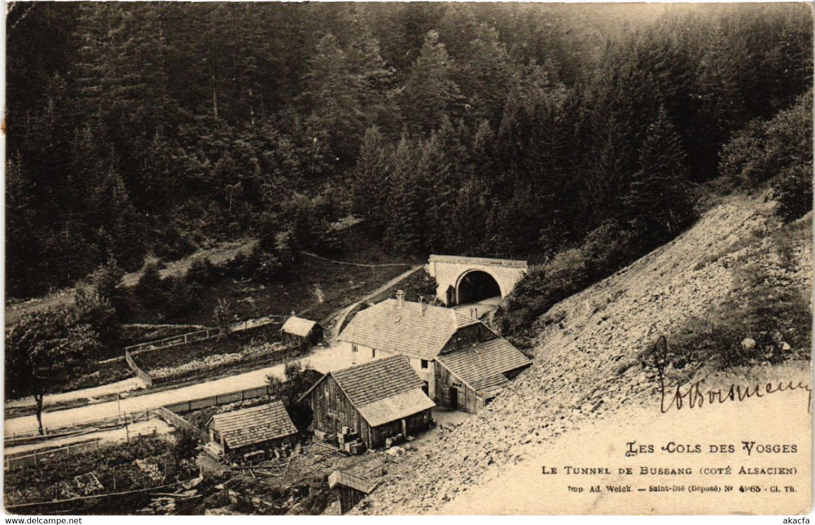 CPA Les Cols Des Vosges - Le Tunnel De BUSSANG (455823) - Col De Bussang