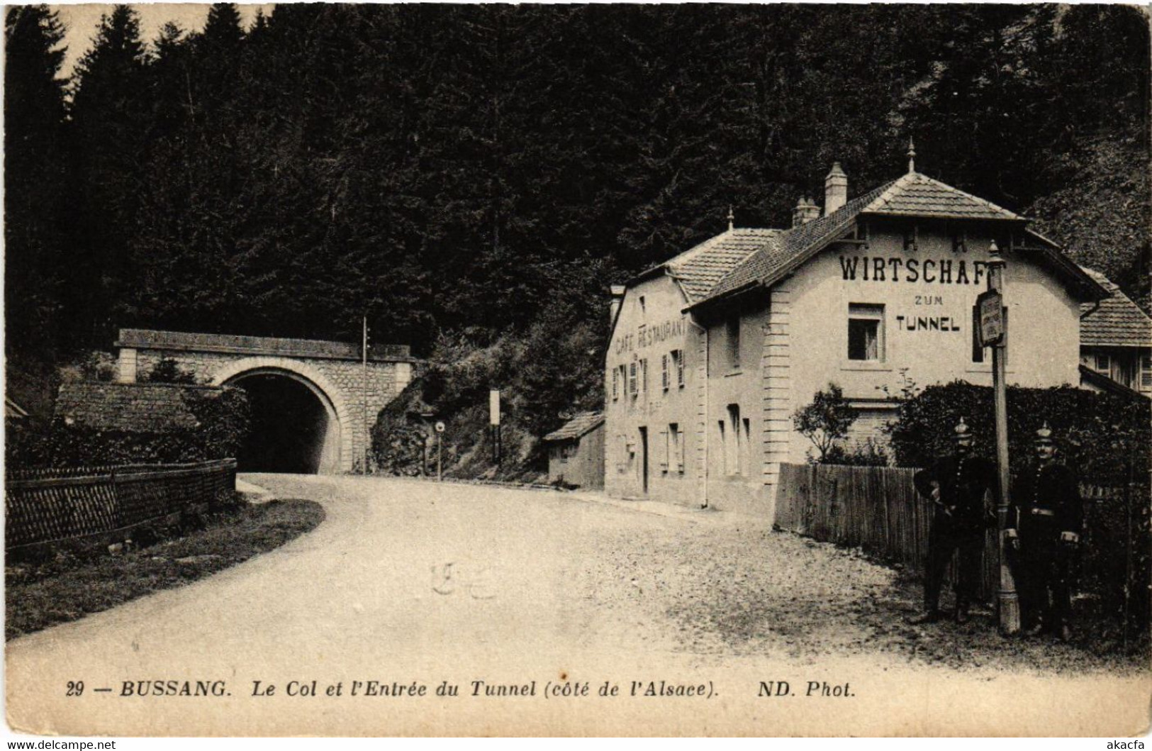 CPA BUSSANG Le Col Et L'Entrée Du Tunnel (coté De L'Alsace) (455908) - Col De Bussang