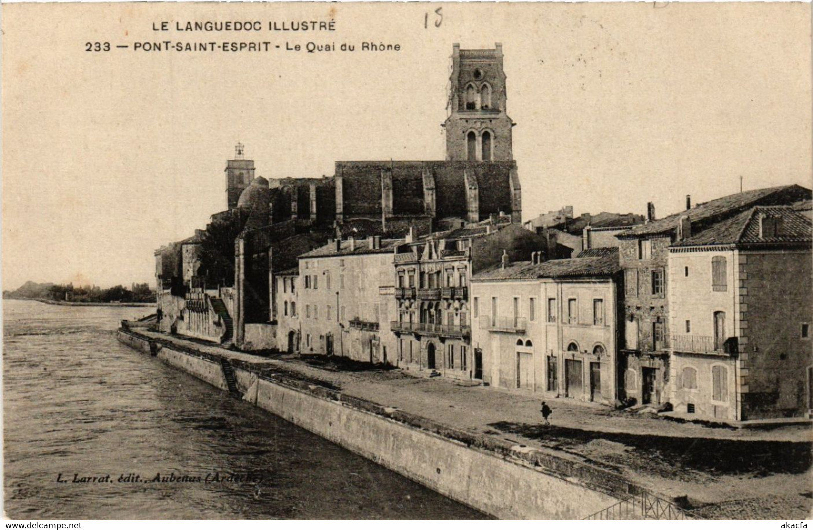 CPA Le LANGUEDOC Illustré - PONT-St-ESPRIT - Le Quai Du Rhone (459176) - Pont-Saint-Esprit
