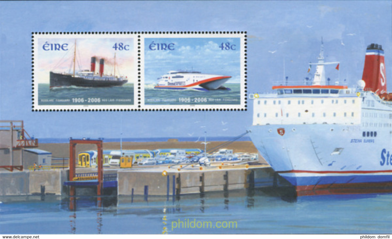 313843 MNH IRLANDA 2006 CENTENARIO DEL SERVICIO DE FERRIS ENTRE ROSSLARE Y FISHGUARD - Collections, Lots & Series