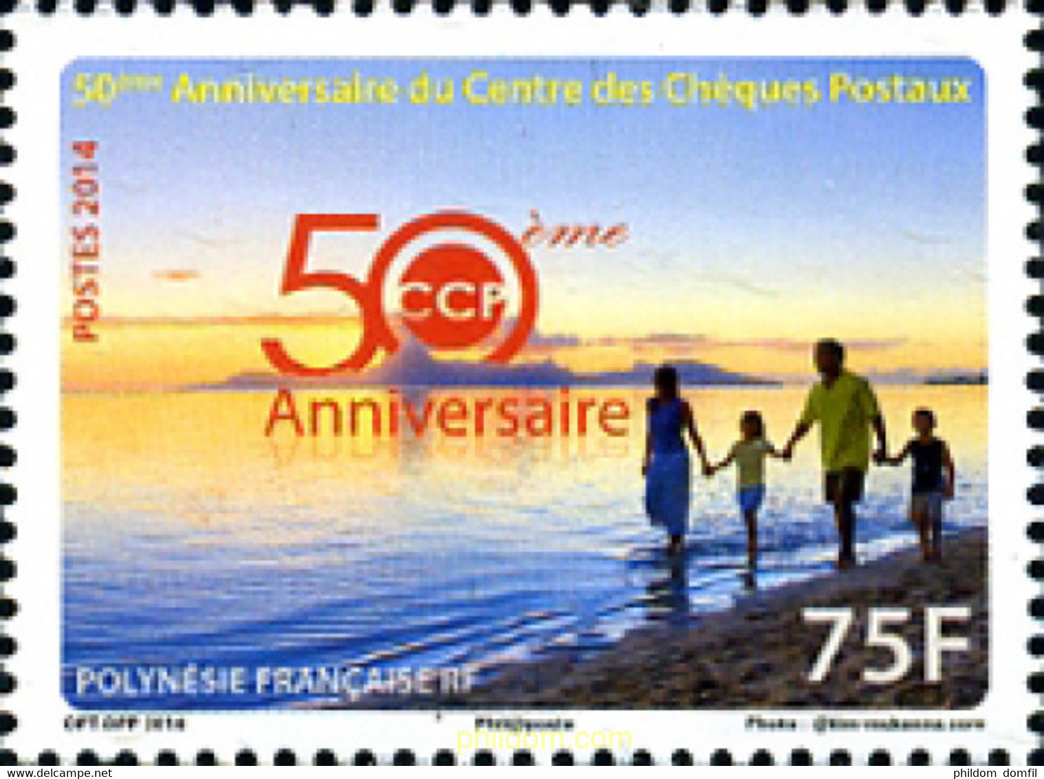 317848 MNH POLINESIA FRANCESA 2014 CHEQUES POSTALES - Gebruikt