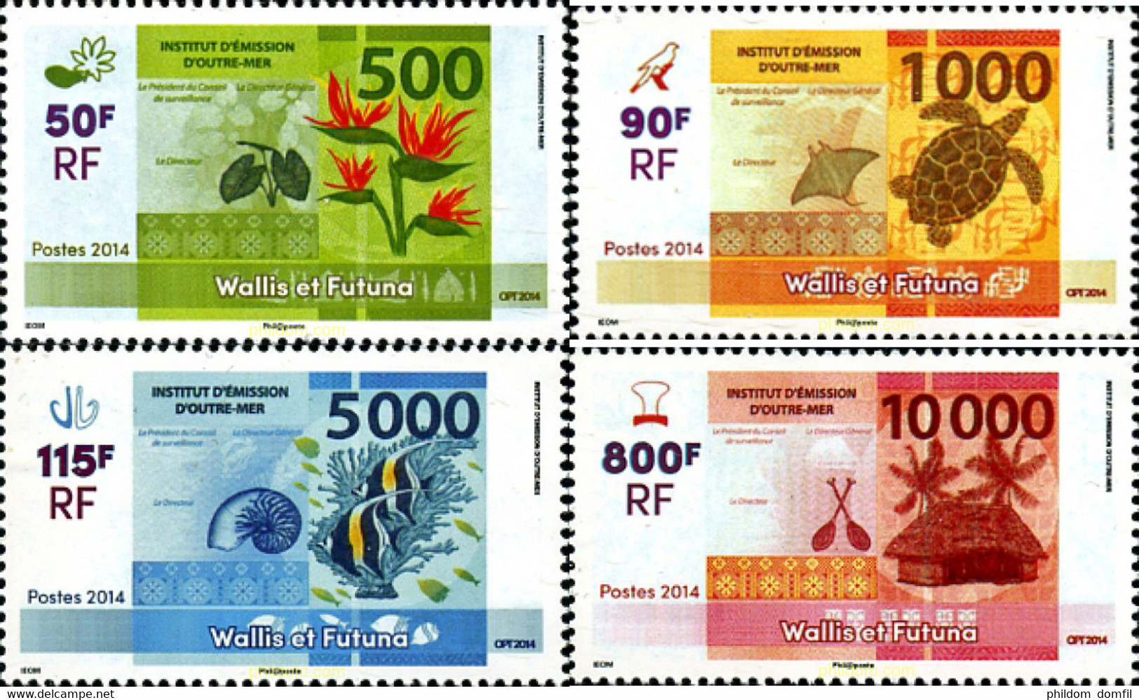 317954 MNH WALLIS Y FUTUNA 2014 NUEVOS BILLETES - Used Stamps