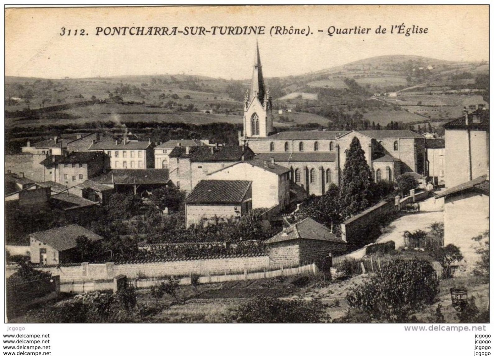 PONTCHARRA-SUR-TURDINE   Quartier De L'Eglise. TBE - Pontcharra-sur-Turdine