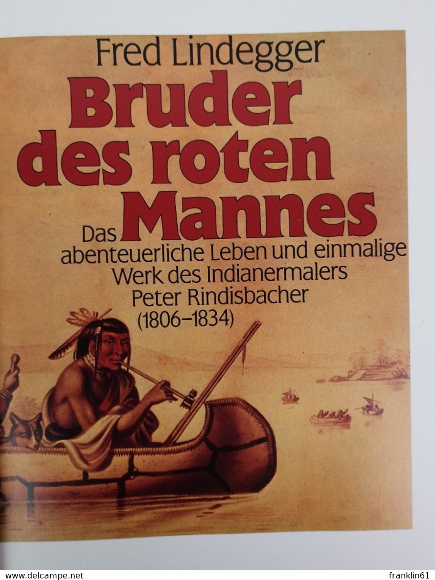 Bruder Des Roten Mannes : Das Abenteuerliche Leben Und Einmalige Werk Des Indianermalers Peter Rindisbacher (1 - Malerei & Skulptur