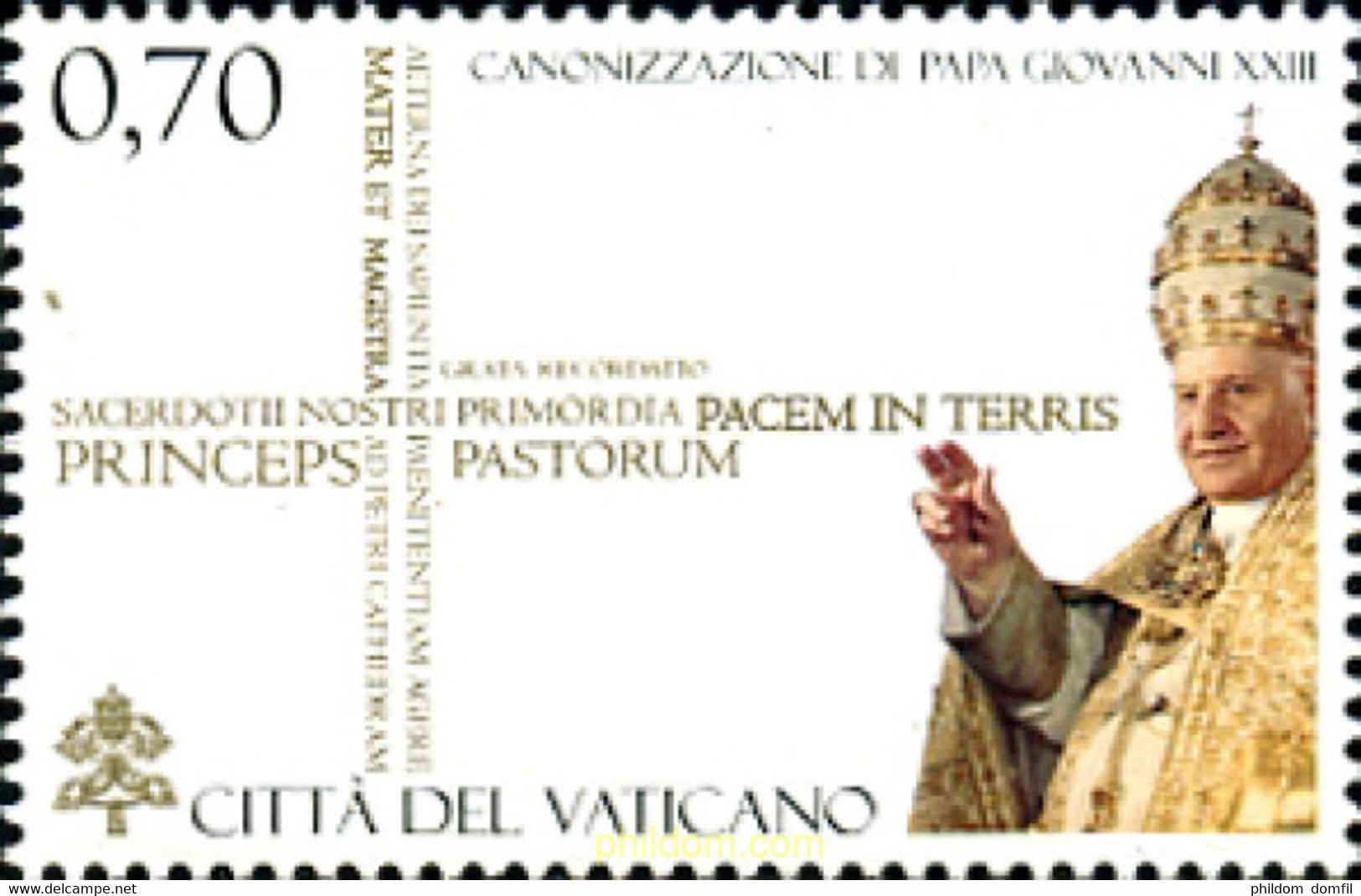 319190 MNH VATICANO 2014 CANONIZACION DE JUAN PABLO II - Usados