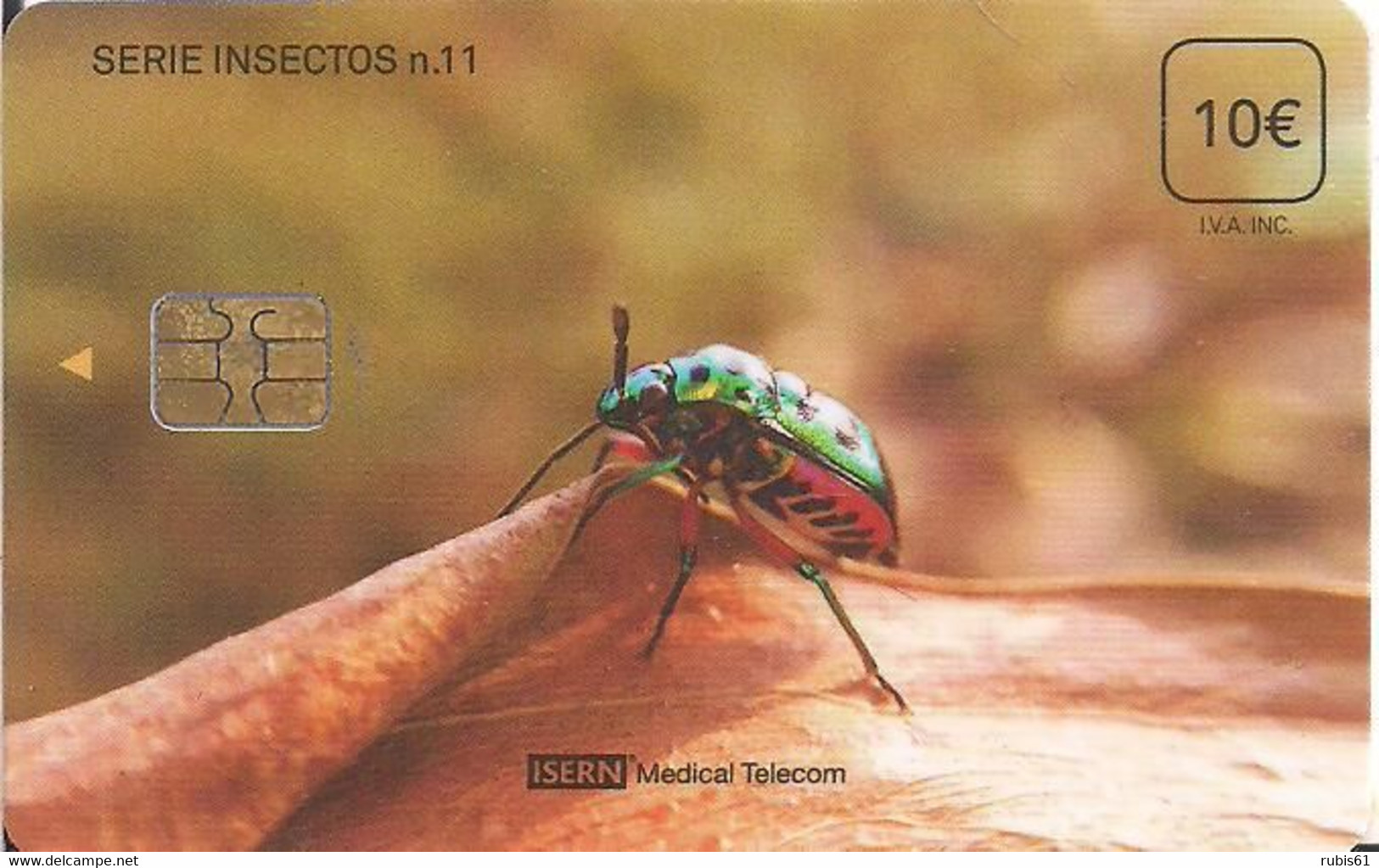 TARJETA ISERN INSECTOS 11 - Other & Unclassified