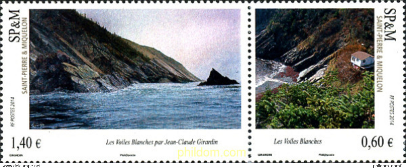 321946 MNH SAN PEDRO Y MIQUELON 2014 PINTURAS VELAS BLANCAS - Used Stamps