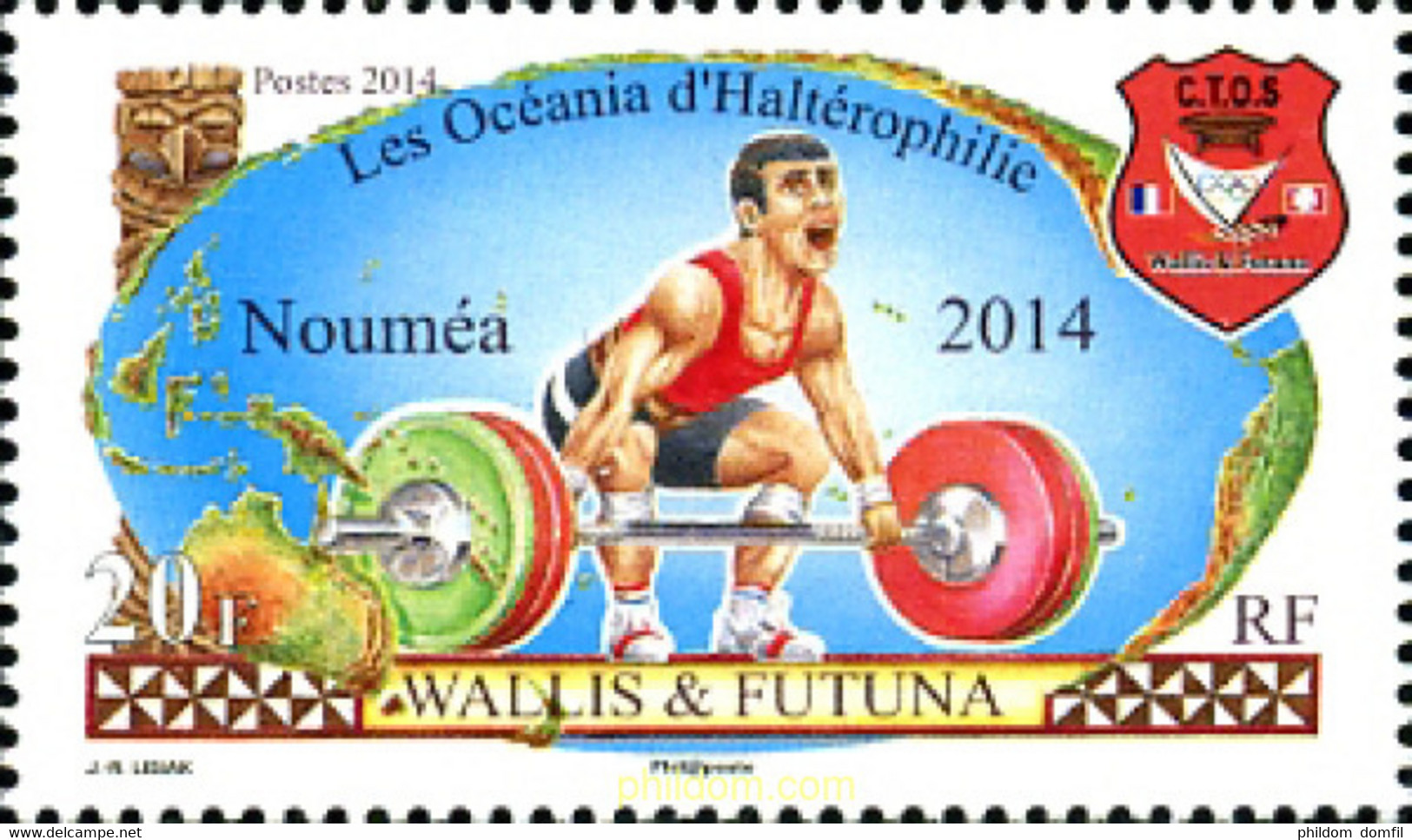 322026 MNH WALLIS Y FUTUNA 2014 HALTEROFILIA - Oblitérés