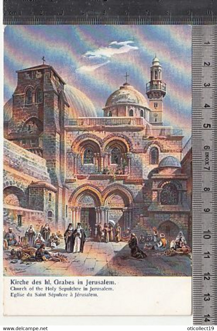 ILLUSTRATIONS, SIGNED, F. PERLBERG- JERUSALEM, CHURCH OF THE HOLY SEPULCRE - Perlberg, F.