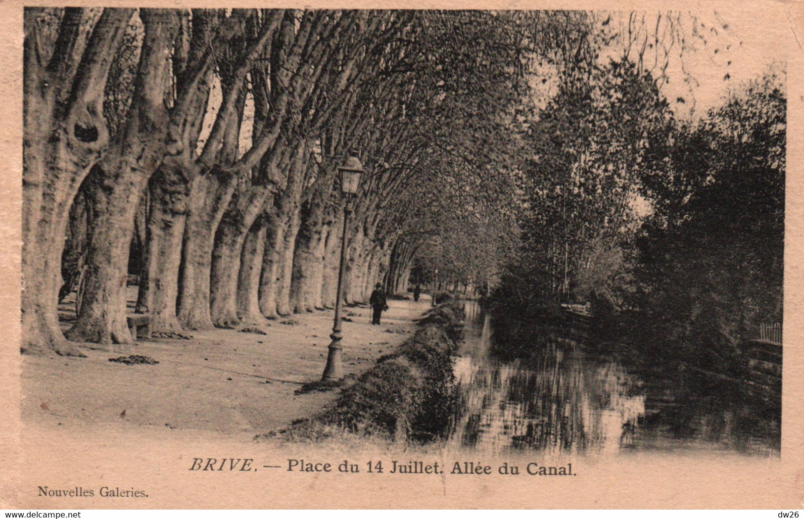 Brive-la-Gaillarde - La Place Du 14 Juillet, Allée Du Canal - Edition Nouvelles Galeries - Carte De 1905 - Brive La Gaillarde