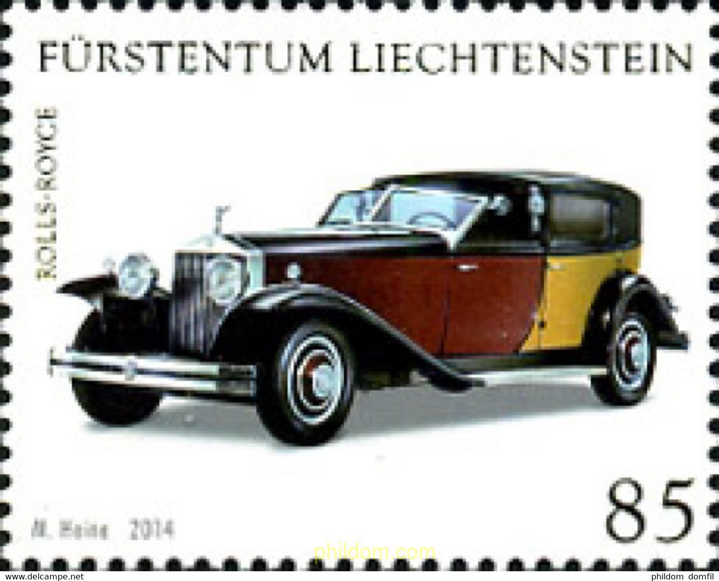 323175 MNH LIECHTENSTEIN 2014 ROLLS-ROYCE - Oblitérés