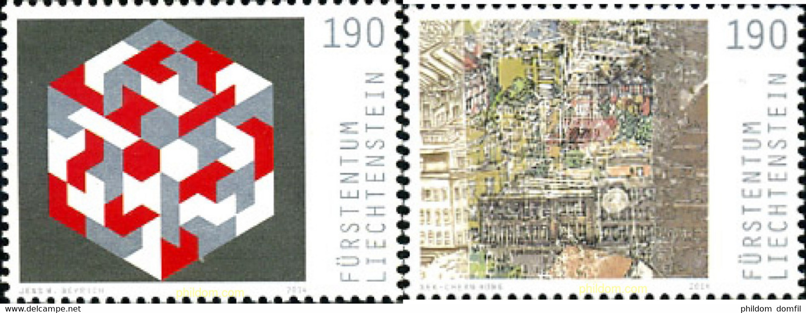 323163 MNH LIECHTENSTEIN 2014 EMISION CONJUNTA CON SINGAPUR - Oblitérés