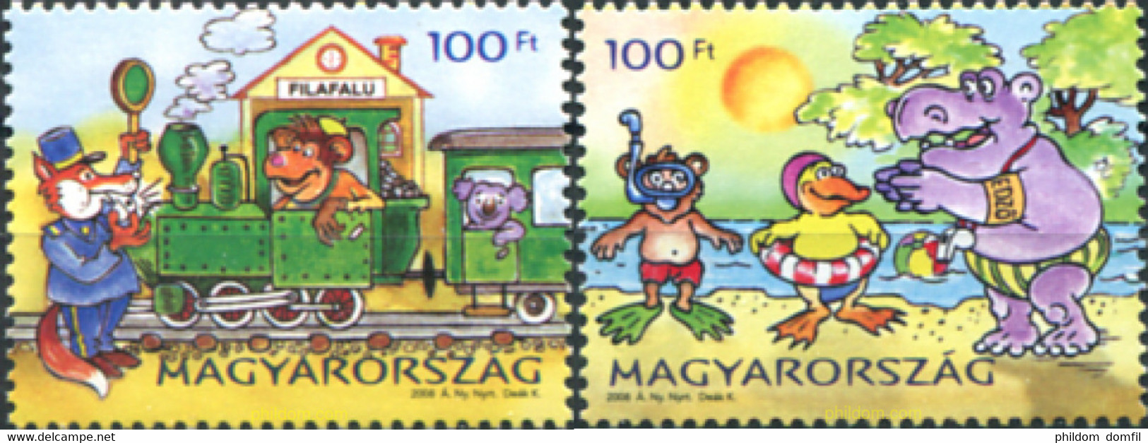 325297 MNH HUNGRIA 2008 COMICS - Used Stamps