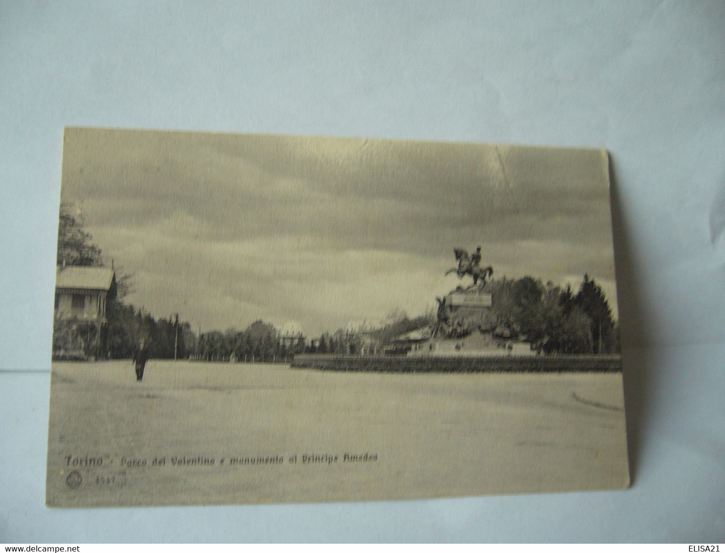 TORINO  ITALIA ITALIE PIEMONTE PARCO DEL VALENTINO E MONUMENTO AL PRINCIPE AMEDEA  CPA - Parks & Gärten