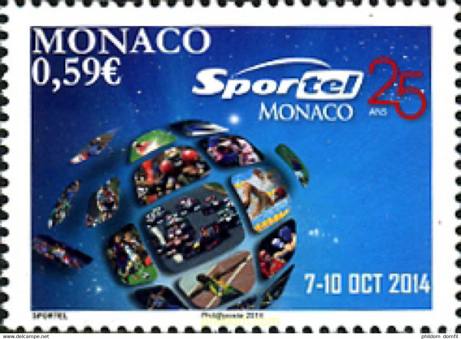 326178 MNH MONACO 2014 SPORTEL - Autres & Non Classés