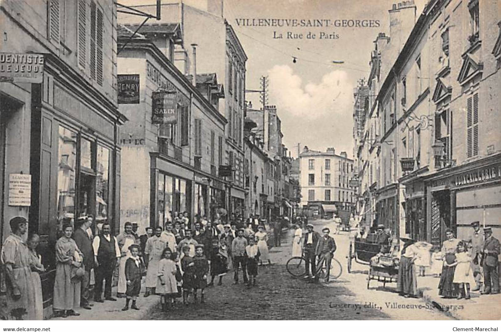 VILLENEUVE SAINT GEORGES - La Rue De Paris - Très Bon état - Villeneuve Saint Georges