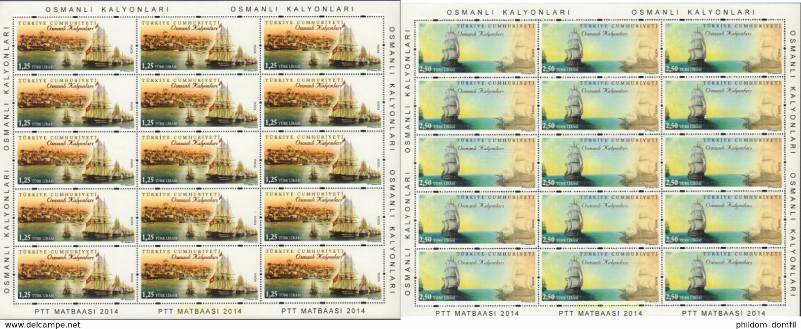 586444 MNH TURQUIA 2014 BARCOS OTOMANOS - Verzamelingen & Reeksen