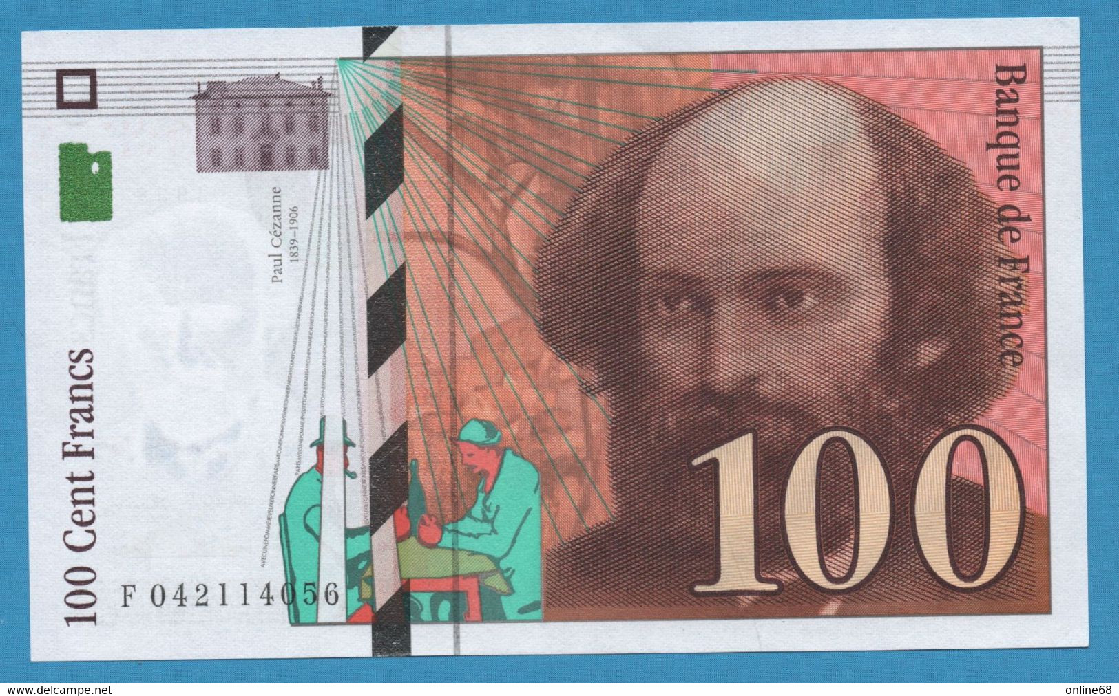 FRANCE 100 FRANCS 1998 # F0421... F# 74 Cézanne - 100 F 1997-1998 ''Cézanne''