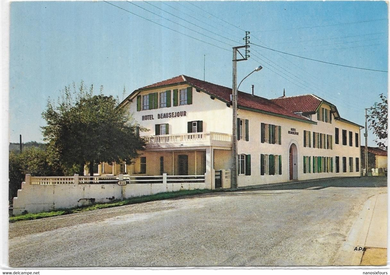 D 32. BARBOTAN LES THERMES. HOTEL BEAUSEJOUR . CARTE ECRITE - Barbotan