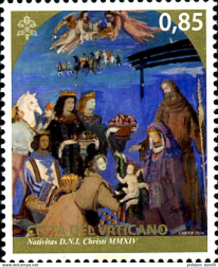 331902 MNH VATICANO 2014 NAVIDAD - Used Stamps