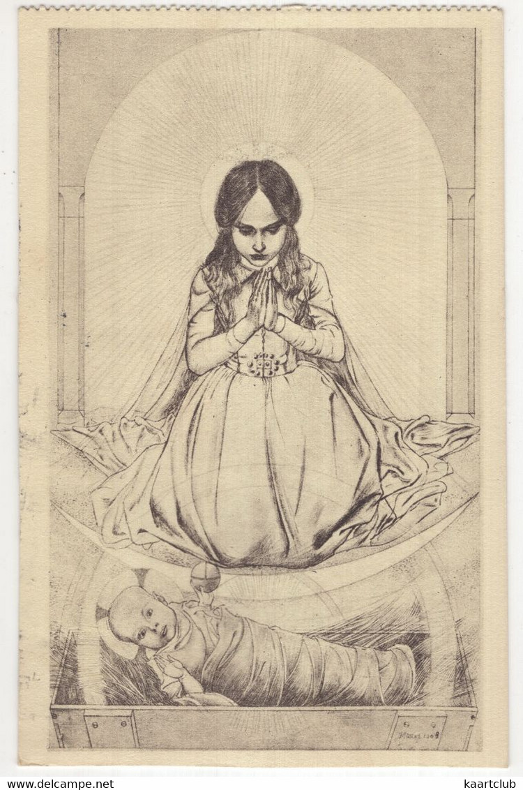 Jan Toorop - Kersttriptiek II Madonna - (Nederland/Holland) - 1947 - Toorop, Jan