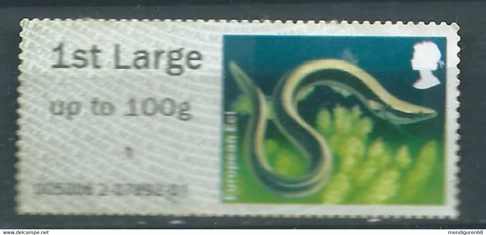 GROSBRITANNIEN GRANDE BRETAGNE GB 2013 POST&GO LAKES:EUROPEAN EEL 1ST LARGE Up To 100g SG FS66 MI ATM 53 YT TD 61 - Post & Go Stamps