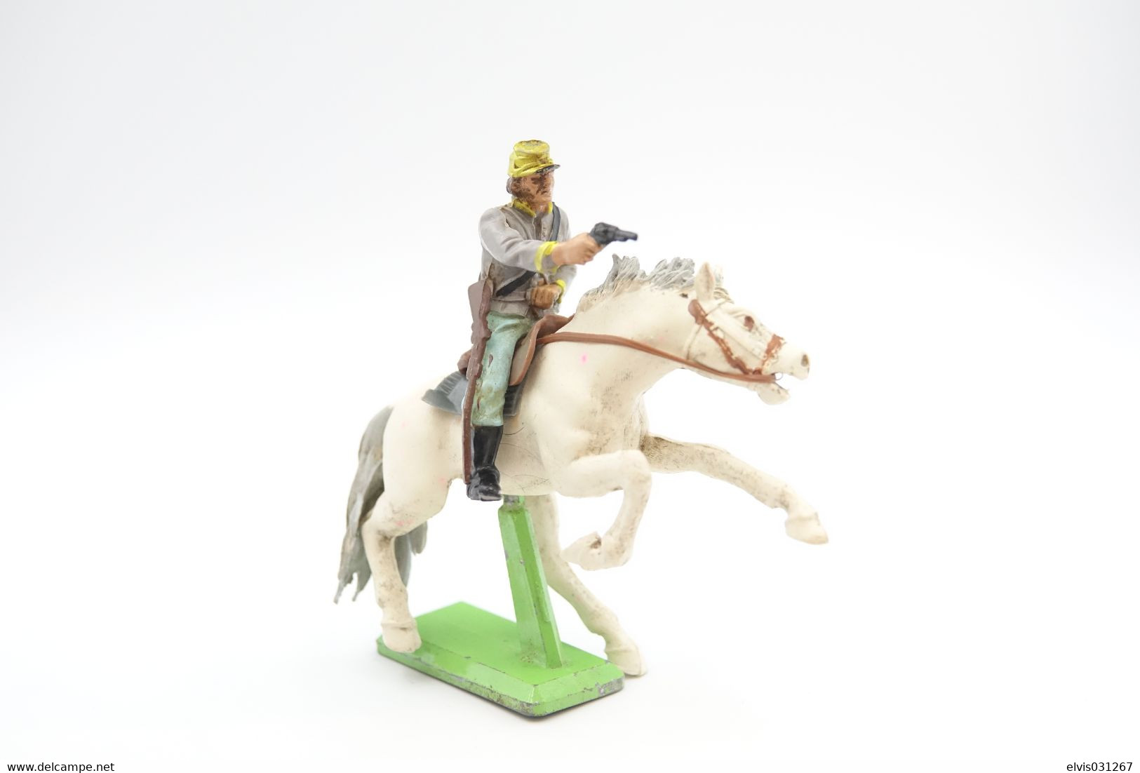 Britains Ltd, Deetail : AMERICAN CIVIL WAR - CONFEDERATE On Horse , Made In England, *** - Britains