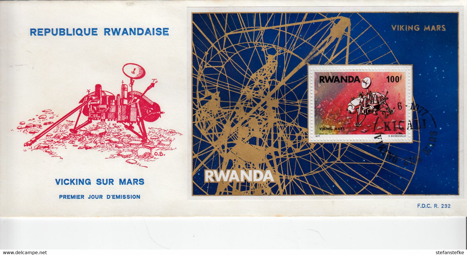 Rwanda Ocb Nr:  FDC BL 74 (zie  Scan Als Voorbeeld ) - 1970-1979