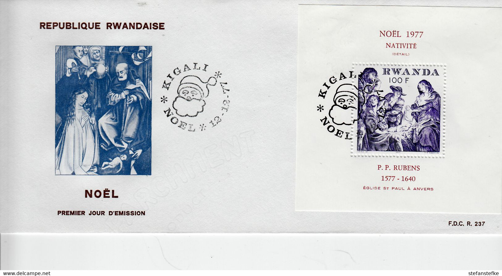 Rwanda Ocb Nr:  FDC BL79 (zie  Scan Als Voorbeeld ) - 1970-1979